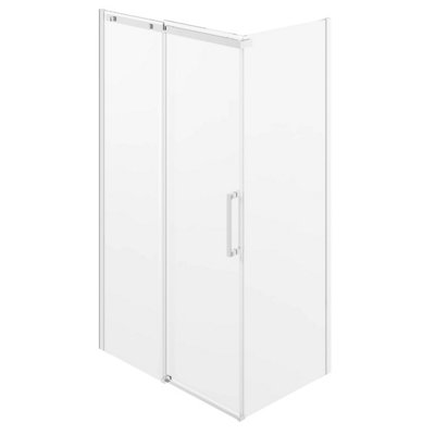 Iflo Kilfane 800mm 8mm Semi Frameless Side Panel from B&Q