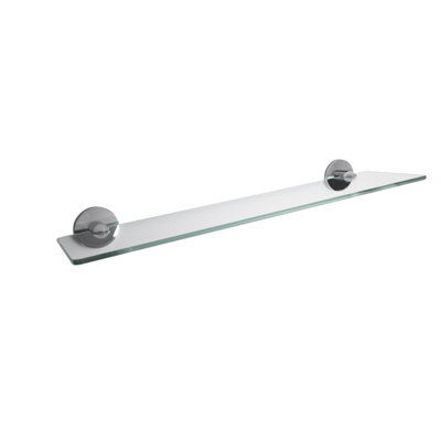 Iflo Milton Floating Glass Bathroom Wall Shelf Accessory from B&Q