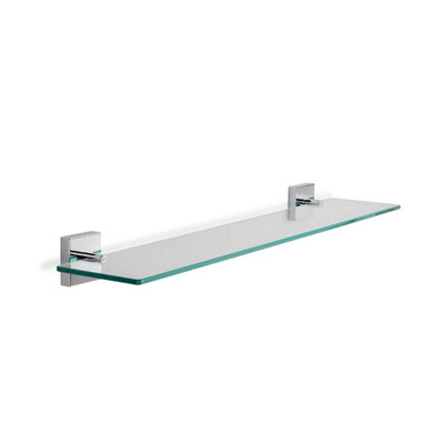 Iflo Kilworth Bathroom Accessory Glass Shelf Wall Mounted from B&Q