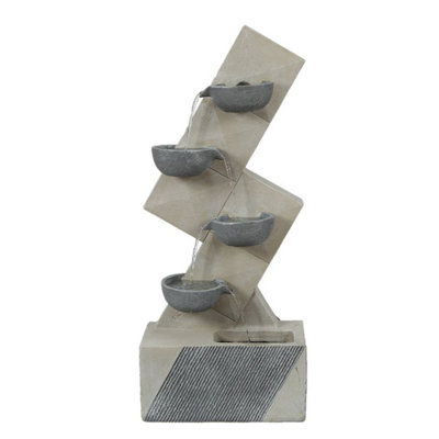 GardenKraft Four Bowls Cascading Water Feature from B&Q