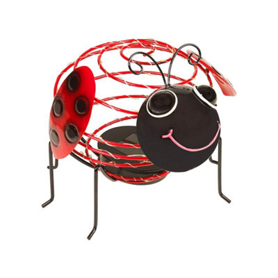 GardenKraft Solar Powered Light-Up Ladybird Garden Feature from B&Q