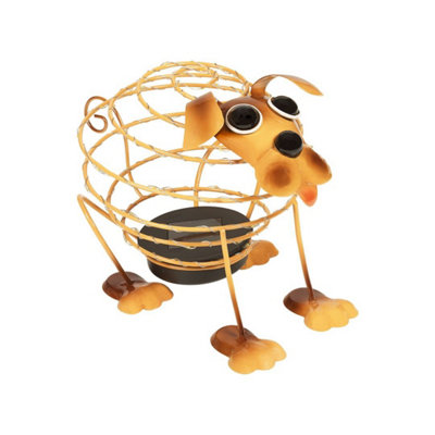 GardenKraft Solar Powered Light-Up Dog Garden Feature from B&Q