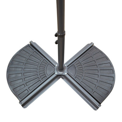 Gardenkraft 16910 Pack Of 2 Cement-Filled 14Kg Parasol Base Weights from B&Q