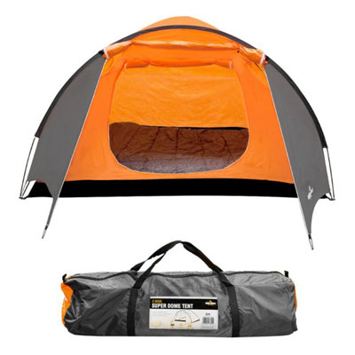 Milestone Camping Deluxe 4-Person Pop Up Dome Tent from B&Q