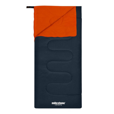 Milestone Camping Single Envelope Insulated Sleeping Bag from B&Q