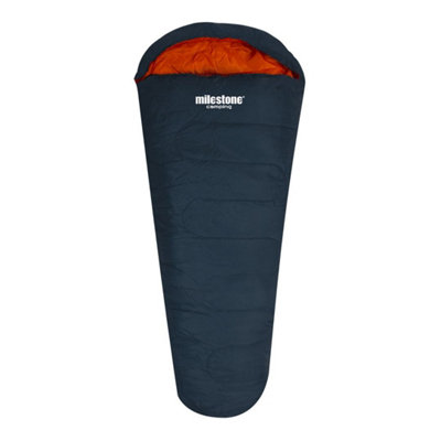 Milestone Camping Single Mummy Insulated Sleeping Bag from B&Q