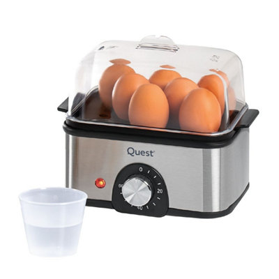 Quest Electric Egg Cooker Boiler 8 Egg Steamer Stainless Steel 500W Auto Cut-Off - Image 7