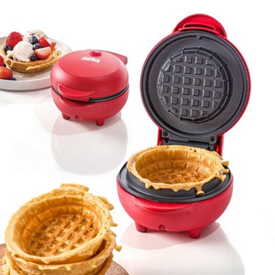 Global Gizmos Mini Waffle Bowl Maker from B&Q