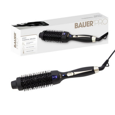 Bauer Ionic Thermal Brush Multi-Styler Hot Brush Curl Straighten Detangle 50W from B&Q