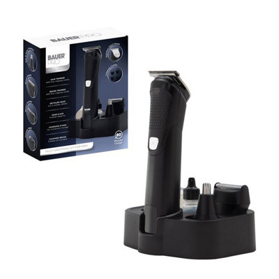 Bauer 5 In 1 Men's Grooming Kit Usb Rechargeable Hair Clipper Trimmer Shaver from B&Q
