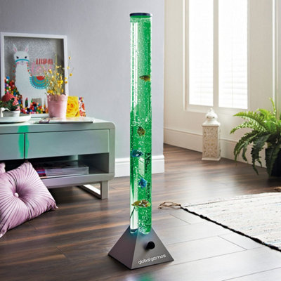 Global Gizmos Standing Fish Bubble LampBlack Base from B&Q