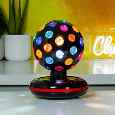 Global Gizmos 6" Rotating Disco Ball Black