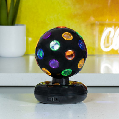 Global Gizmos 5" Rotating Disco Ball Black
