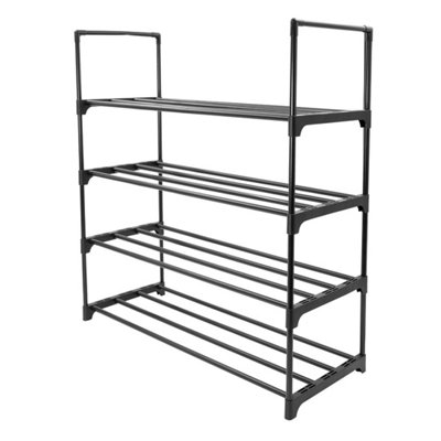 Anika 4 Tier Shoe Rack / Fits Up To 12 Pairs Of Shoes from B&Q