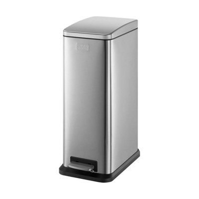 Black+Decker All Grey Bxbn0004gb 20L Metallic Grey Slimline Pedal Bin With Soft Close Lid, Stainless Steel, 56Cm X 22Cm X 36Cm - Image 8