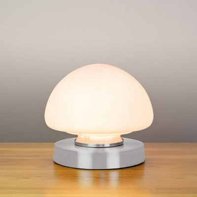 Anika Opal Dome Table Lamp In Chrome from B&Q