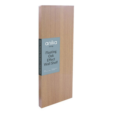 Anika Oak Effect 60Cm Floating Shelf from B&Q