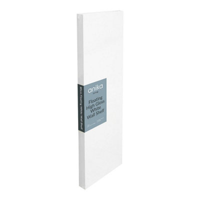 Anika White 80Cm Floating Shelf from B&Q
