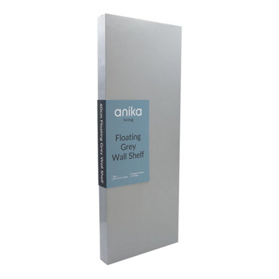 Anika Grey 60Cm Floating Shelf from B&Q