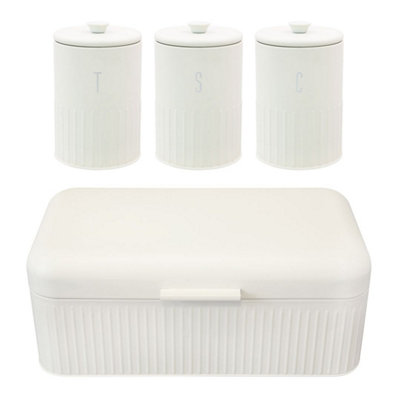 Blackmoor Callisto TeaCoffeeSugarBread Bin Storage Set from B&Q