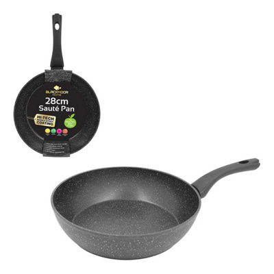 Blackmoor 28Cm Black Non-Stick Sauté Pan from B&Q
