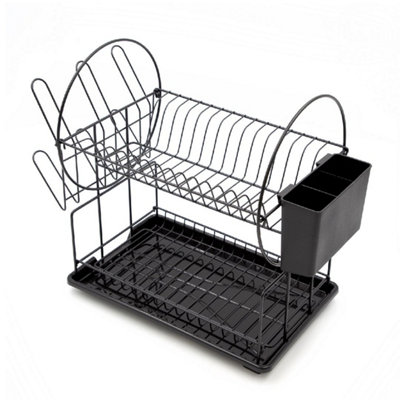 Anika 2 Tier Dish Drainer Rack from B&Q