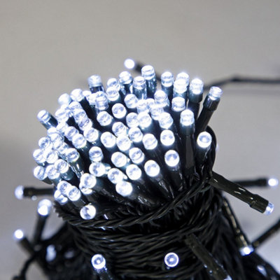 The Christmas Workshop 50 Bright White Timer Lights from B&Q