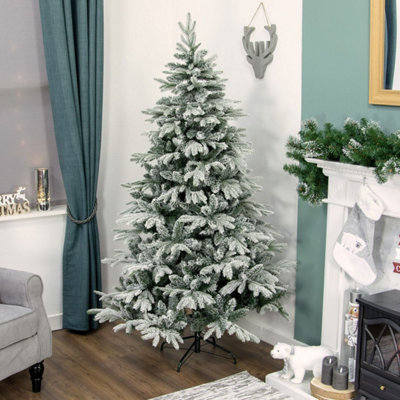 The Christmas Workshop 72059 6Ft Deluxe Snowy Artificial Christmas Tree from B&Q