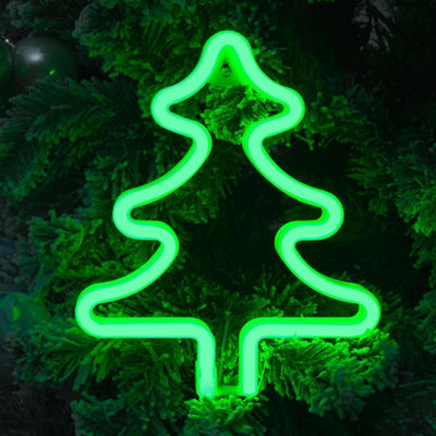The Christmas Workshop Christmas Tree Led Neon Light from B&Q