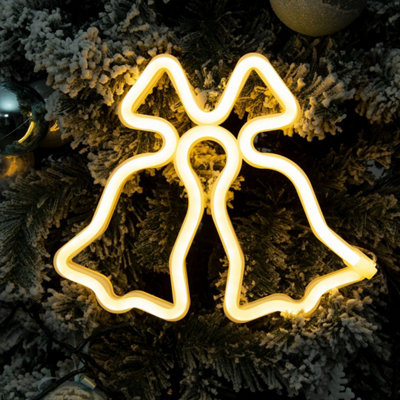 The Christmas Workshop Christmas Bells Led Neon Light from B&Q