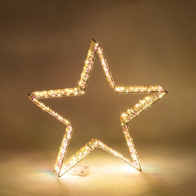 The Christmas Workshop 50Cm Metal Frame Star Light from B&Q