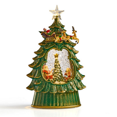 The Christmas Workshop Christmas Tree Snow Globe from B&Q