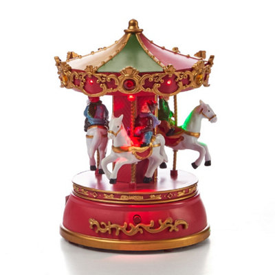 The Christmas Workshop Revolving Musical Carousel from B&Q
