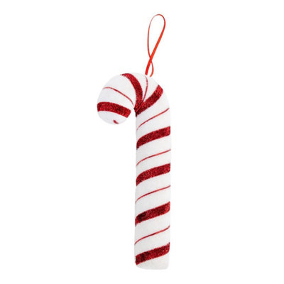 The Christmas Workshop 22Cm White & Red Candy Cane Tree Decoration from B&Q