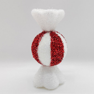 The Christmas Workshop Ball Sweet Tinsel Christmas Tree Decoration from B&Q