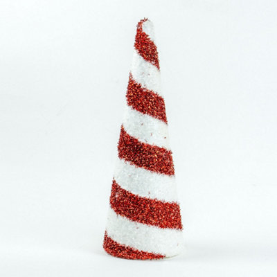 The Christmas Workshop Cone Tinsel Christmas Tree Decoration from B&Q