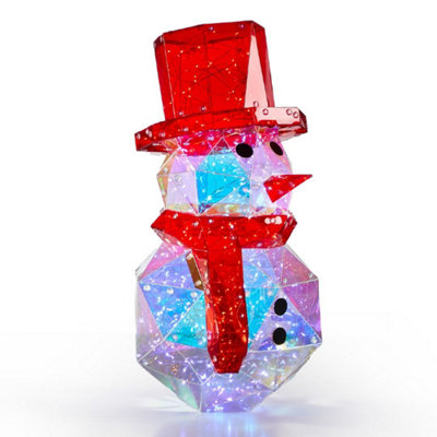 The Christmas Workshop 40Cm Snowman Iridescent Light from B&Q