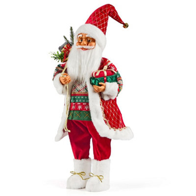 The Christmas Workshop Standing Santa (Medium) from B&Q