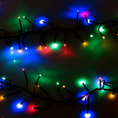 The Christmas Workshop 720 Multi-Coloured Chaser Cluster Lights from B&Q