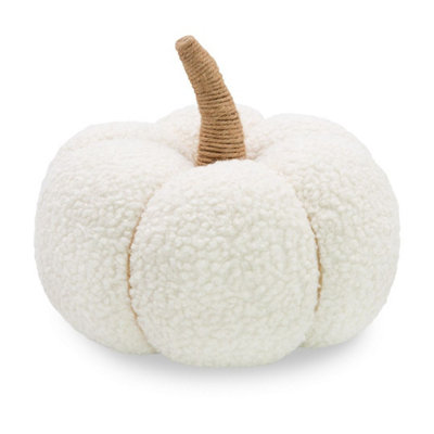 Benross 9" Soft Pumpkin Decoration In White from B&Q