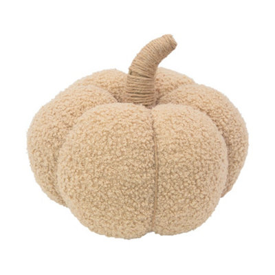 Benross 9" Soft Pumpkin Decoration In Beige from B&Q