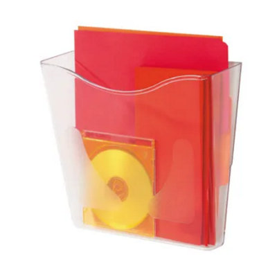 Deflecto Yearntree Deflecto A4 Portrait Wall Mounted Magazine File HolderFeaturing Antimicrobial Additives FormulatedPerfect Folders, from B&Q