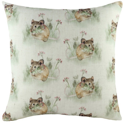 B&Q -  Hedgerow Mice Repeat Polyester Filled Cushion