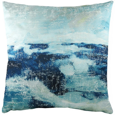 Evans Lichfield Landscape Abstract Polyester Filled Cushion from B&Q