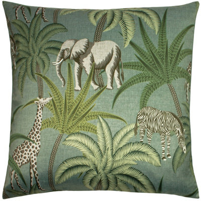 Paoletti Jungle Parade Tropical Polyester Filled Cushion from B&Q