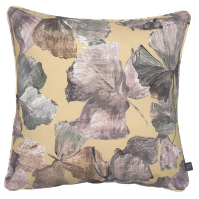 Prestigious Textiles Hanalei Floral Cotton Piped Feather Filled Cushion from B&Q