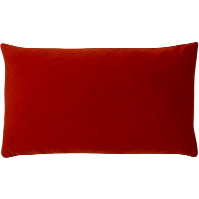 Paoletti Sunningdale Rectangular Velvet Feather Filled Cushion from B&Q