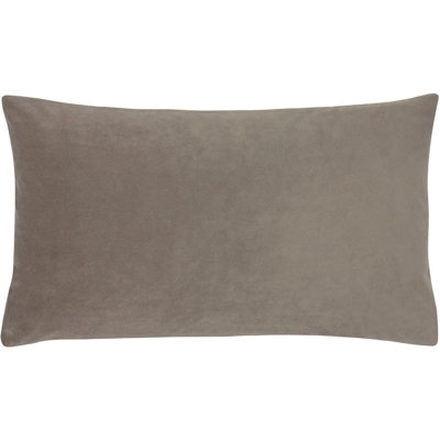 Paoletti Sunningdale Rectangular Velvet Feather Filled Cushion from B&Q