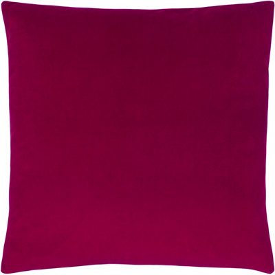 Paoletti Sunningdale Square Velvet Feather Filled Cushion from B&Q