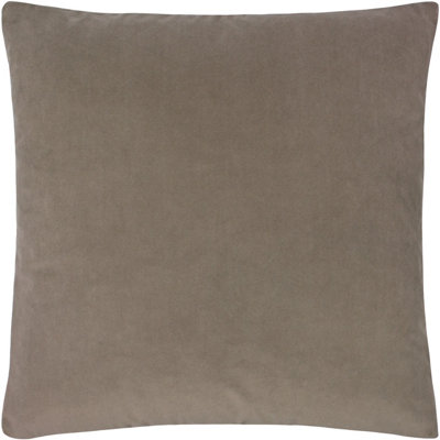 Paoletti Sunningdale Square Velvet Feather Filled Cushion from B&Q